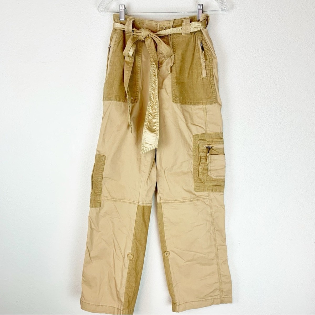 Abercrombie and Fitch Pants Womens 24 Cargo Satin Belt