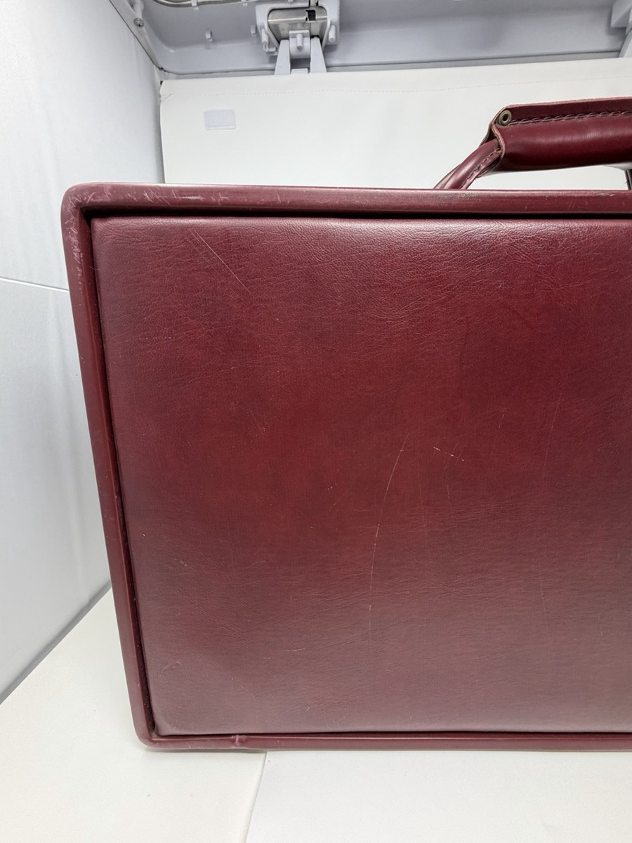 Vintage Hartmann Luggage Leather Suitcase Travel Luggage 21.25” x