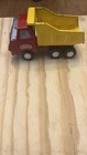 Vintage Pressed Steel Tonka Toy Dump Truck 5" Red Yellow