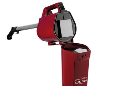 Handstaubsauger Omega Contur Basic 800W rot mit Beutel Mikrofilter