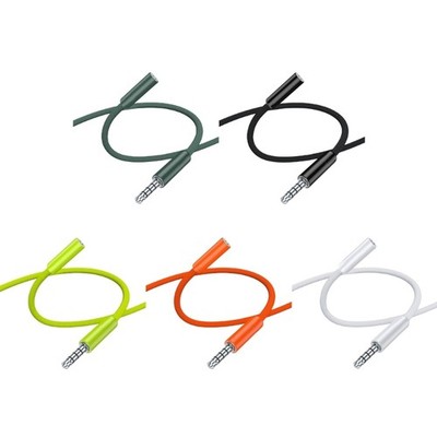 Multipurpose 3.5mm Four Section Sound Cable For Communication And Entertainment