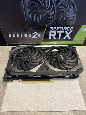 MSI GeForce RTX 3070 Ventus 2X, 8GB OC NVIDIA Grafikkarte Wie Neu 