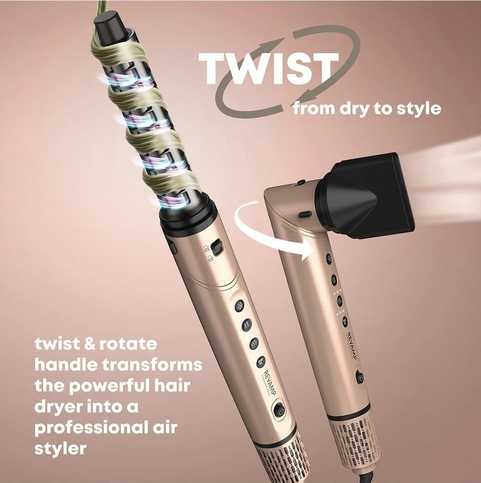 Revamp Dynamic Radiance Pro Hair Blow Dry Ionic Hot Air Styler 7-in-1 BRAND NEW - Image 4 of 4