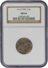 1913 Buffalo Nickel Type 2 MS63 NGC