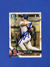 2018 BOWMAN DRAFT CHROME Signed #BDC-69 KOLE COTTAM Autograph Auto RED SOX