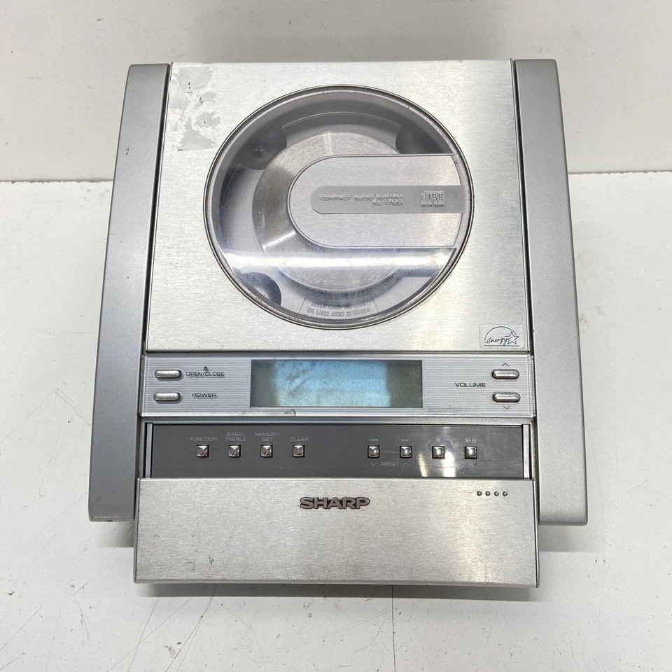 Sharp Silver Compact Disc Audio System CD Player XL-1700 - Image 3 of 4