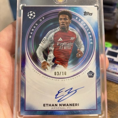 2024-25 Topps Inception UCC Ethan Nwaneri Marks of Excellence Auto /10 #ME-EN2