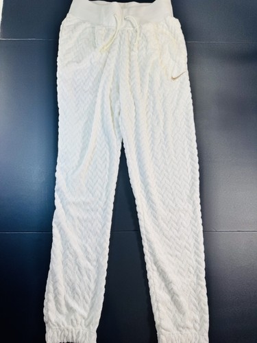 Nike Sportswear Everyday Modern Women's High-Rise Joggers Small White Textured