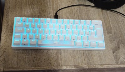 CORSAIR K65 RGB MINI 60% Mechanische Gaming-Tastatur CHERRY MX SPEED - Weiß