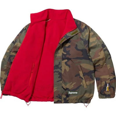 Supreme Polartec Reversible Track Jacket Woodland Camo | eBay