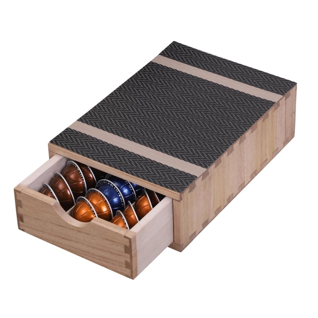 Drawer Holder for Coffee Brew - Kitchen Machine Accessories Stand Shelf Count...