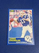 1989 Score Chris Chandler Rookie Card #27. rookie card picture