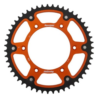 Supersprox Orange Stealth sprocket For 51T Chain Size 520; RST-990-51-ORG