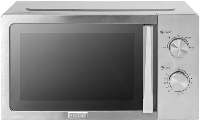 20L 800W Stainless Steel Microwave Oven with 5 Power Levels & Timer
