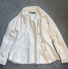 Zara Women's Corduroy Cream Jacket Size S