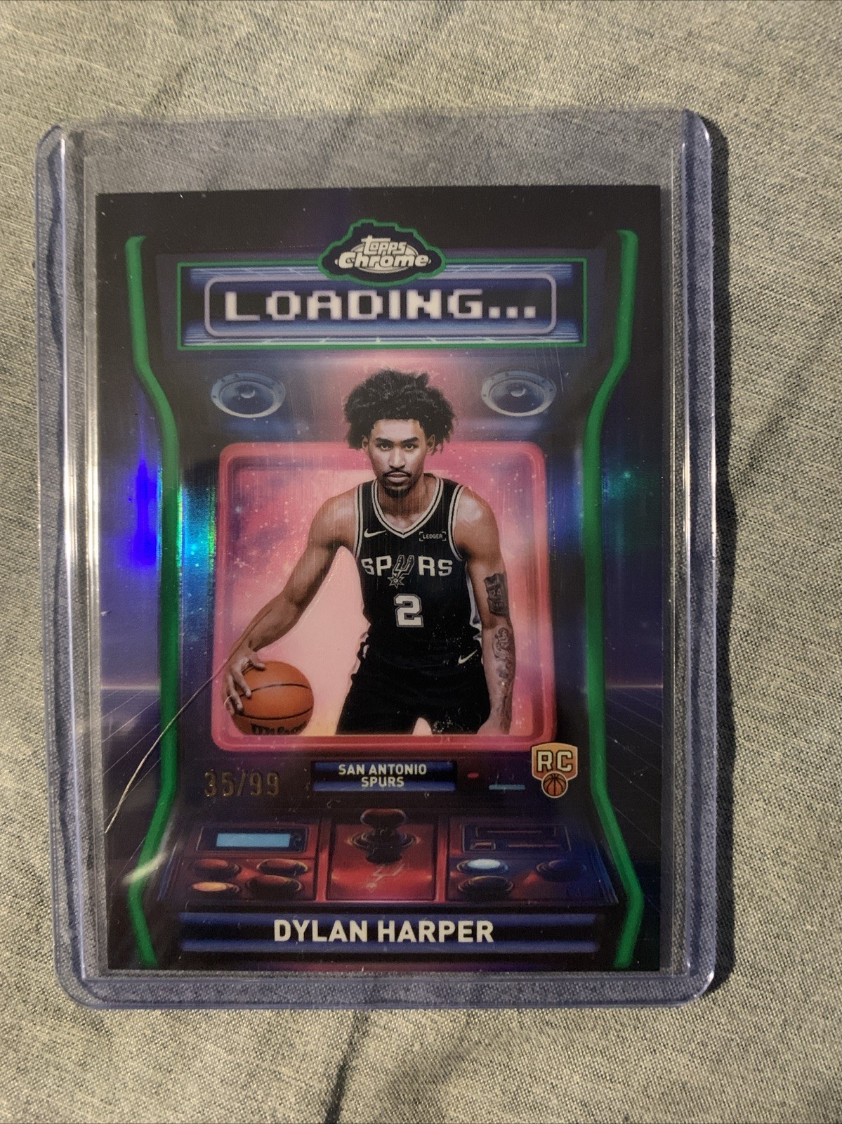 2025-26 Topps Chrome Basketball Dylan Harper Green Refractor /99 Loading