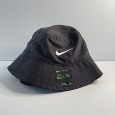 Nike Toddler Swoosh Apex Bucket Hat Ages 1  3 Grey w/ Strap UPF 40 NWT