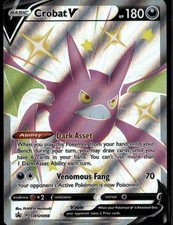 Carte promozionali Crobat V Promo SWSH Spada e Scudo SWSH098 Darkness Holo Pokemon Auto