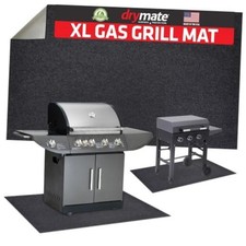 Under Grill Mats for Outdoor Grill & Griddle, USA Made, 36" x 59" Charcoal
