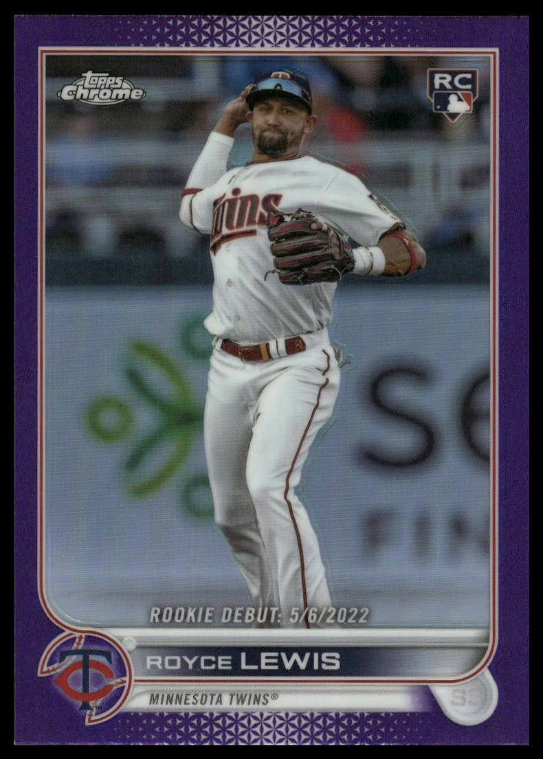 2022 Topps Chrome Update #USC79 Royce Lewis Purple Refractor RC