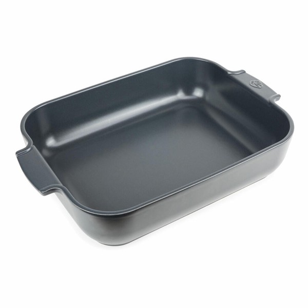 Peugeot Rechteckige Auflaufform Appolia, Ofenform, Keramik, Schiefergrau, 40 Cm-image