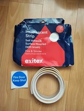 Intumescent Smoke Seal Strip Self Adhesive Surface Mounted with Brush 3.1m