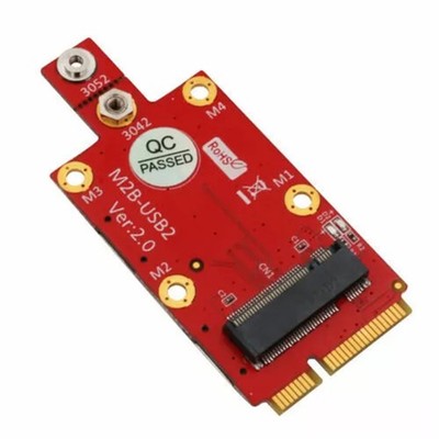 XT-XINTE M.2 Key B zu Mini PCI-E Adapter mit NANO SIM Karten Slot für 3G/4G/5G