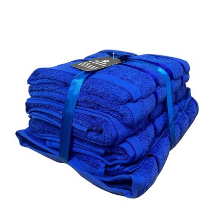 Luxus 5 Stck. Königsblau Ägyptische Baumwolle Handtuch Laken Set 500GSM Hand Bad Ballen