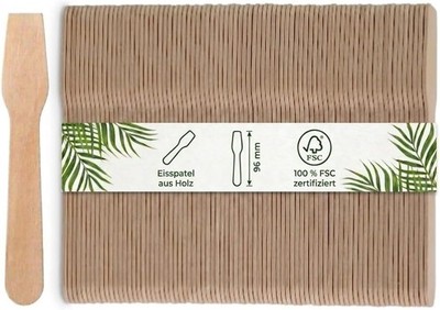 DeinPack Eislöffel aus Birkenholz FSC  100%   9,6 cm
