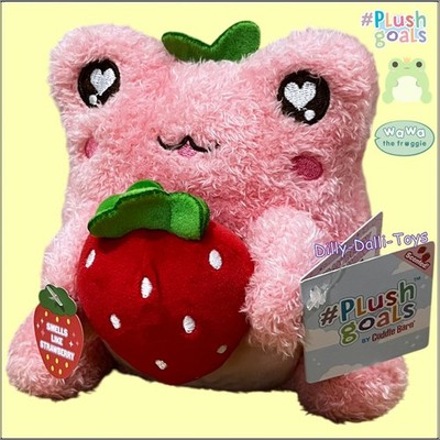 Plüsch Goals Wawa Froggie Strawberry Munch rosa Kuschelscheune Frosch Spielzeug Plüschtier