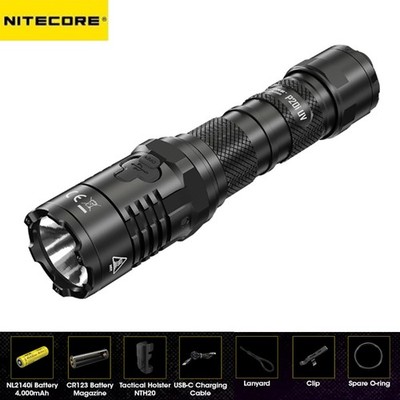 NITECORE P20i UV 1800 Lumens Rechargeable Flashlight W/ UV Light NL2140i Battery
