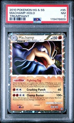 mAchan様 2010 POKEMON TRIUMPHANT MACHAMP PRIME #95 ULTRA RARE PSA 7 NM