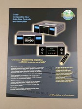Mcintosh C1000 Configurable Tube/Solid State Controller  Preamp Brochure D-3449