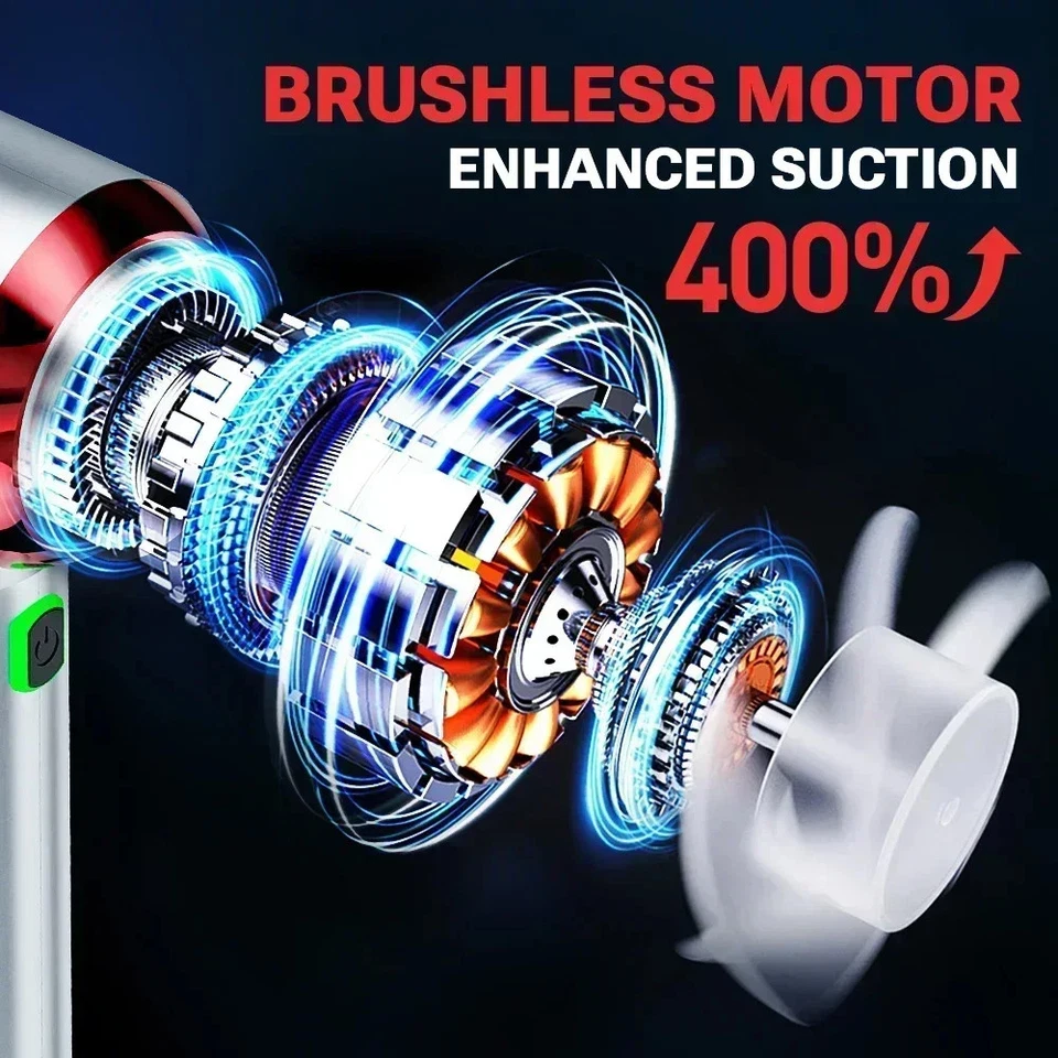 Vacuum Cleaner Cordless Portable Car Vacuum Cleaner for Home Handheld Blower New - Image 2 of 4