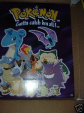 Pokemon Gengar Charizard Blastoise Poster 22"x 34" 398 Scorpio