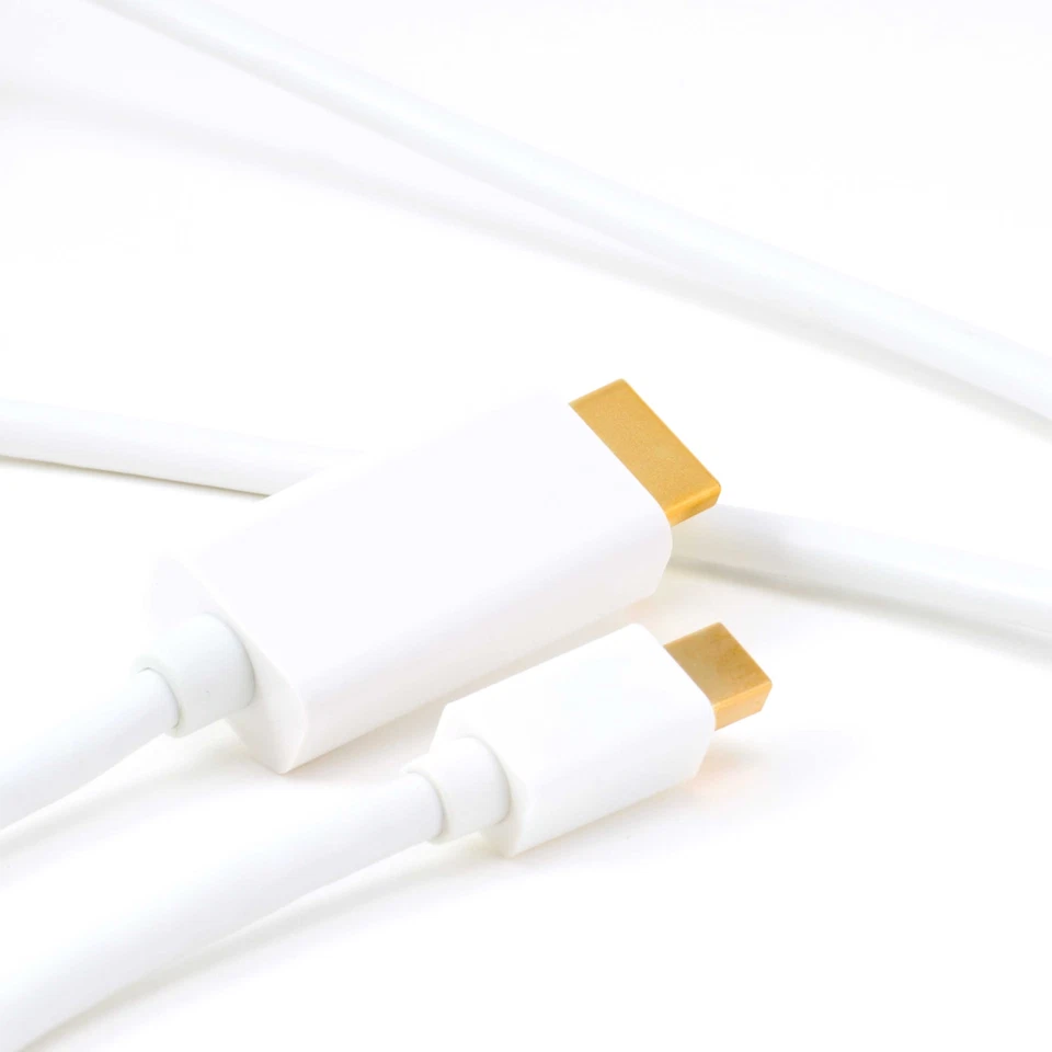 CSL Mini DisplayPort auf HDMI Adapterkabel HD 1080p Weiß 3,0m - Bild 2 von 4