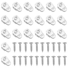20Pcs Mirror Holder Clips MirrorFixing Clips for Fixing Cabinet Door UK