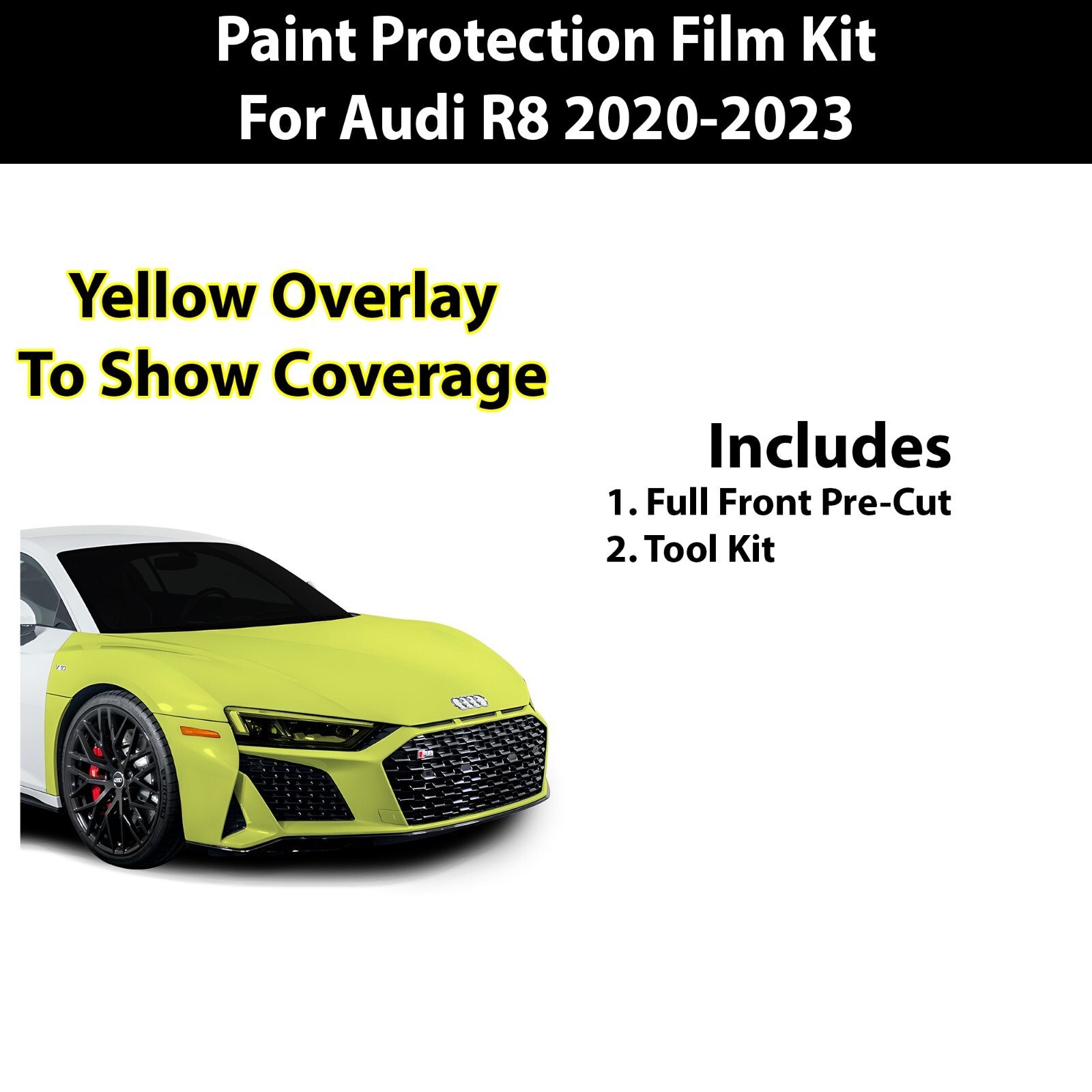 Pre Cut Paint Protection Film Clear Bra PPF Kit for Audi R8 2020-2023