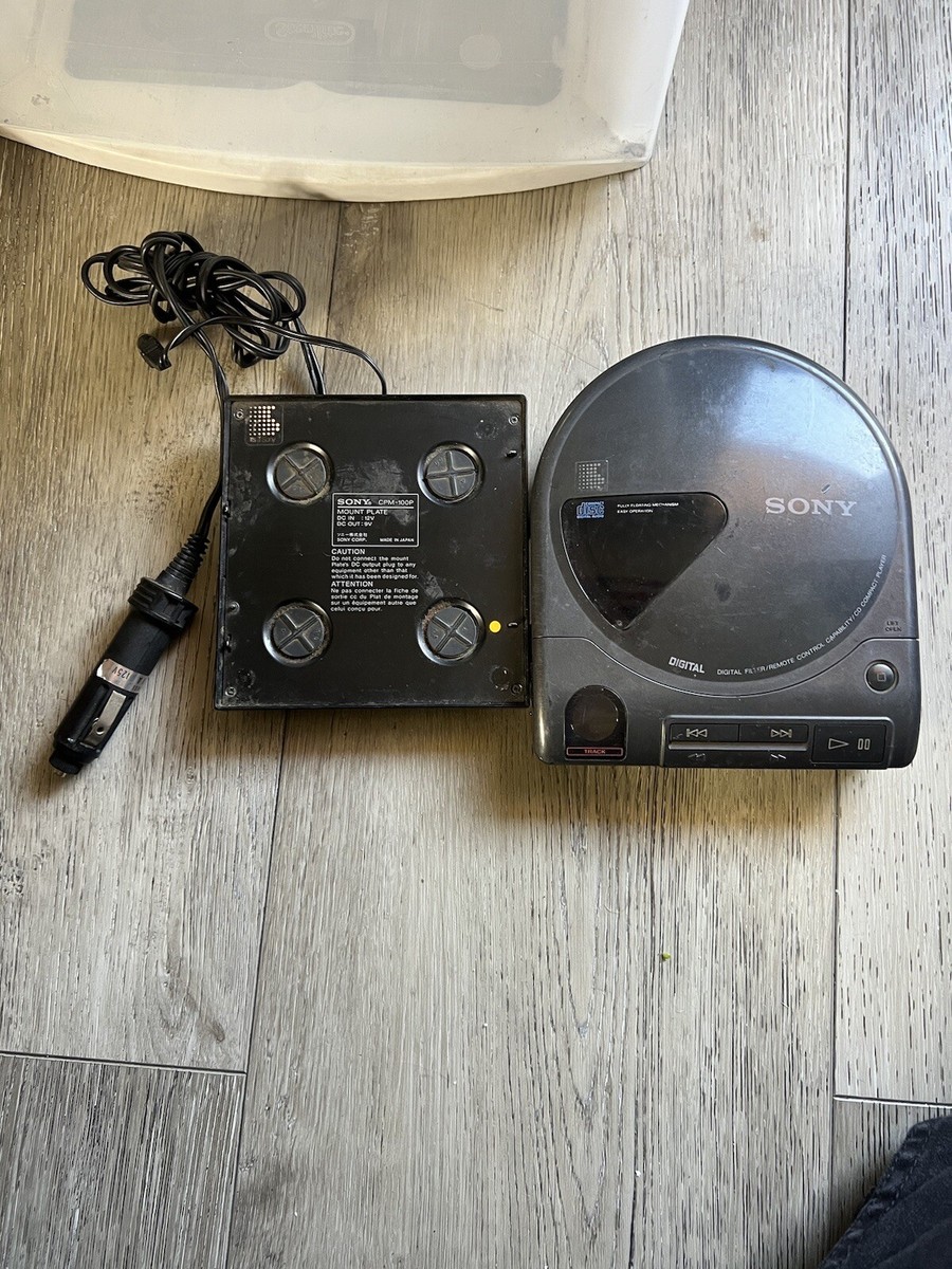 Vintage Sony Discman D-160 w/ Mount Plate CPM-100P | eBay