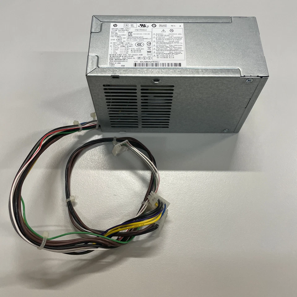 HP ProDesk 400 G1 G2 Series SFF 240W Power Supply PCC124 722299-001 722536-001 - Image 2 of 4
