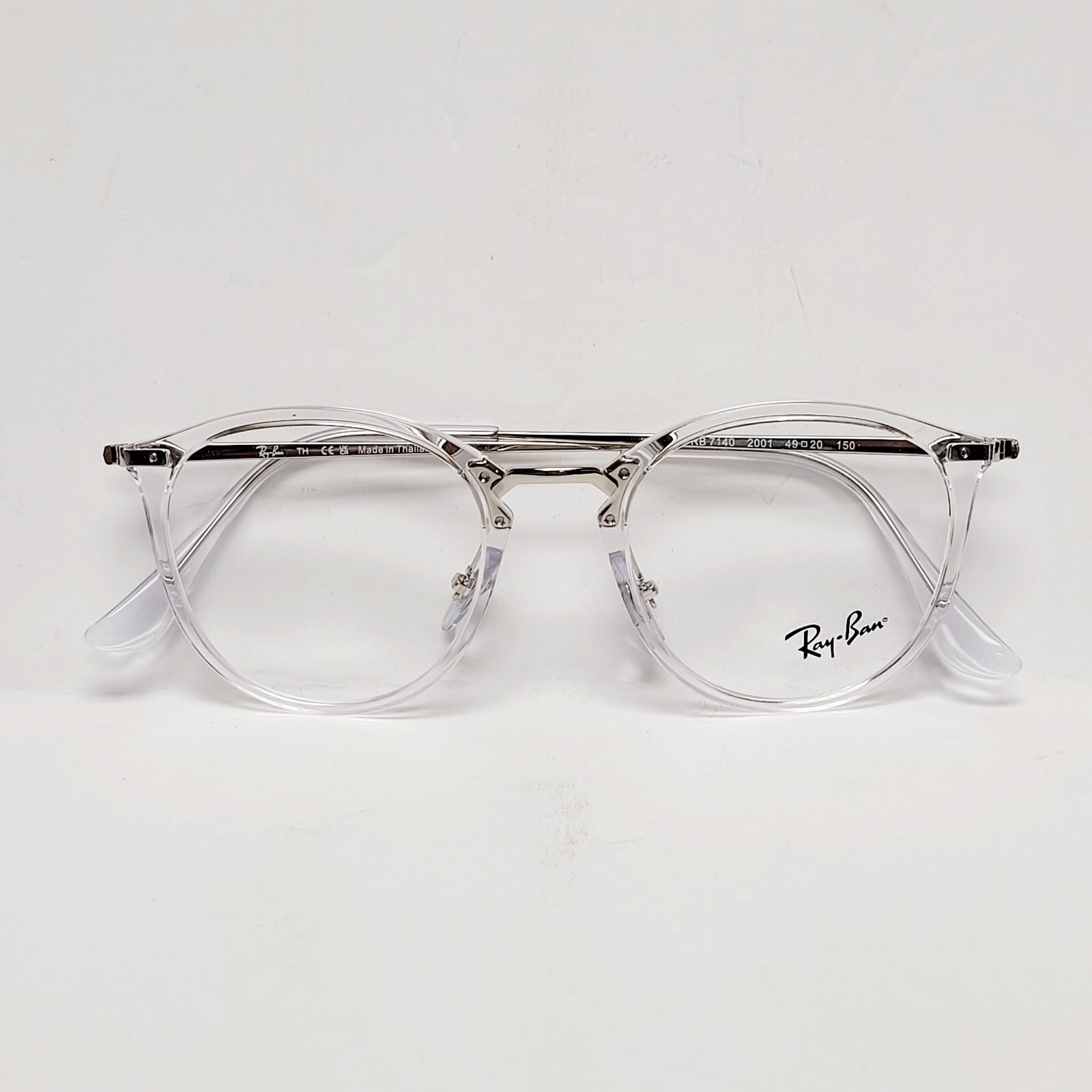 Ray Ban Rb7140 Ray Ban RB7140 Eyeglass Frames Round Phantos Eyewear Transparent 49-20 ...
