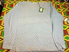 Fairway Greene Masters Augusta National V-Neck Blue Knit Sweater - Sz. XL - NWD