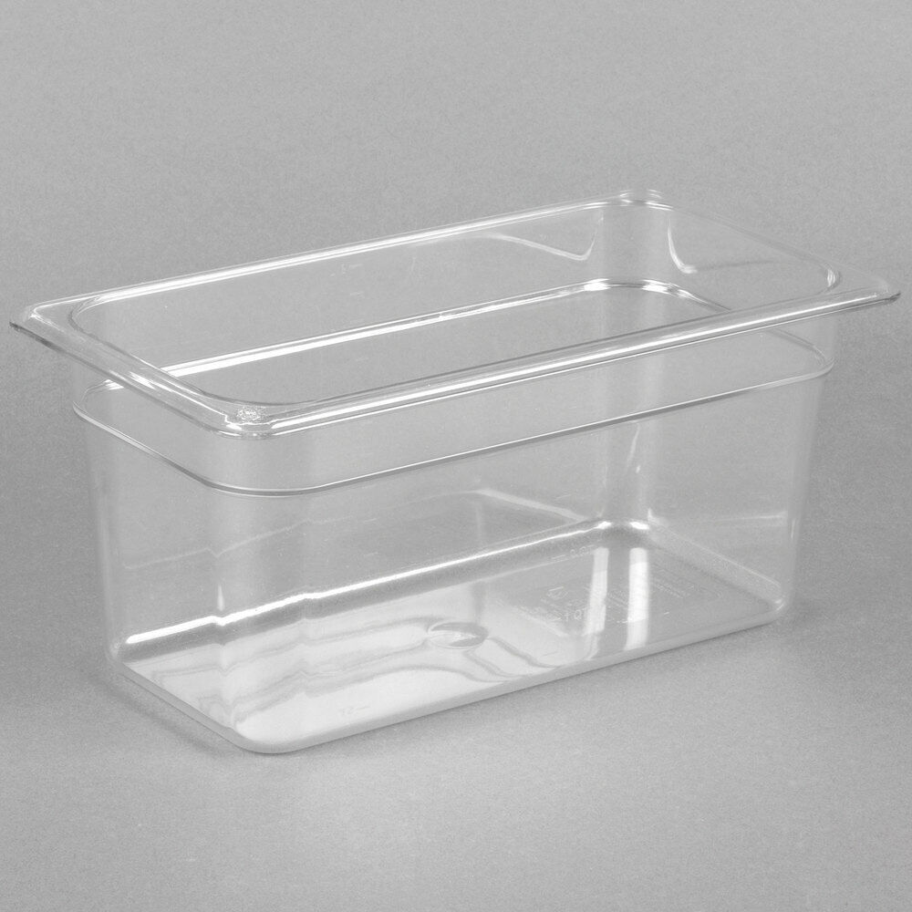 Quantity 12 - 1/3 Size Food Pan Clear 6