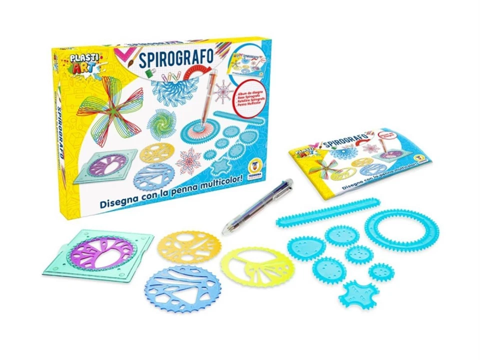 Teorema: Plastiart - Spirografo E Stencil Con Penna Multicolor - AA.VV.