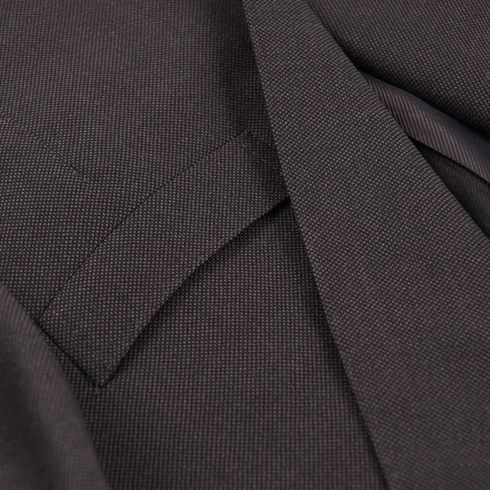 Sartoria Partenopea Slim-Fit Brown Woven Nailhead Wool Suit 42R (Eu 52) - Image 4 of 4