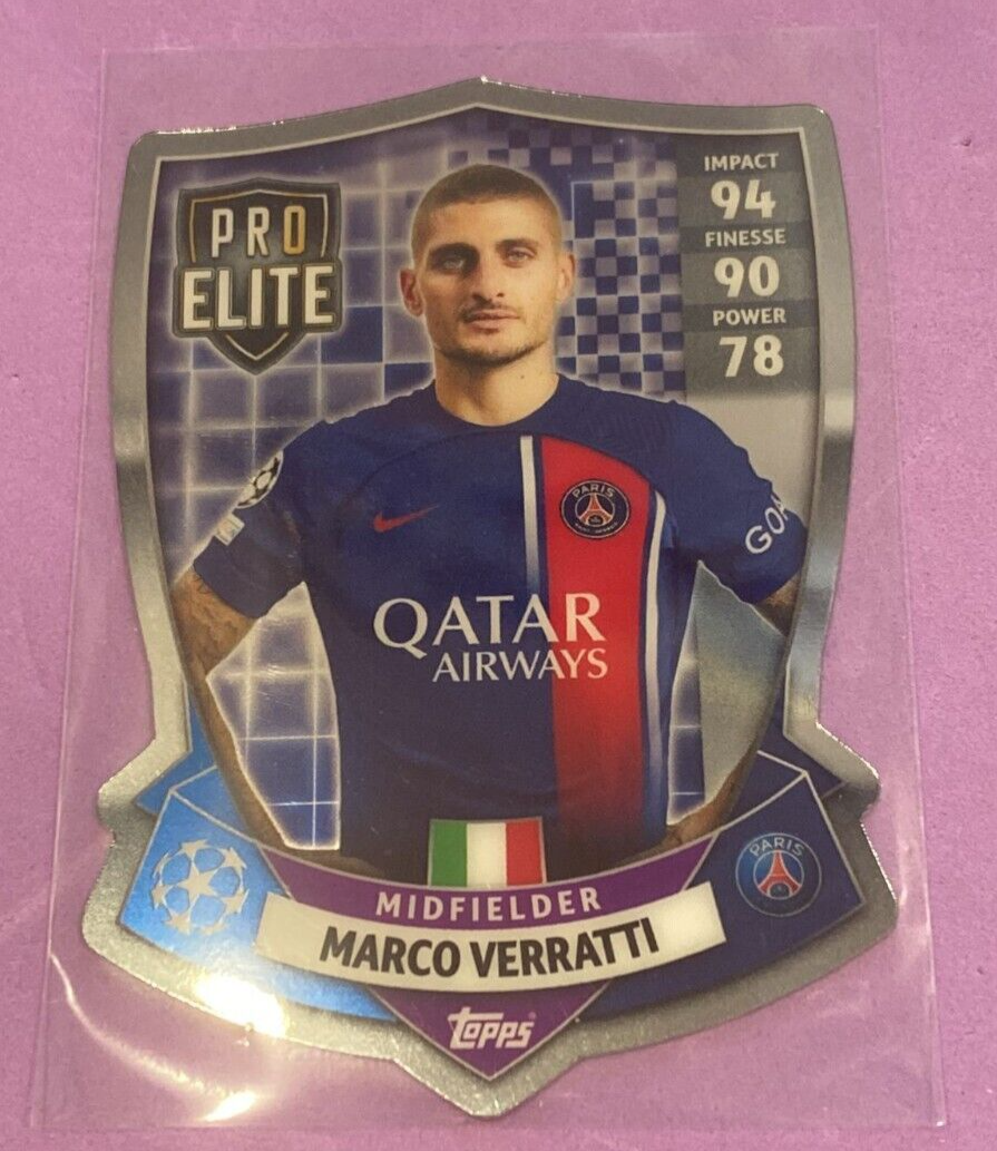 💥 2023-24 Topps MATCH ATTAX MARCO VERRATTI #SH 3 PSG PRO ELITE