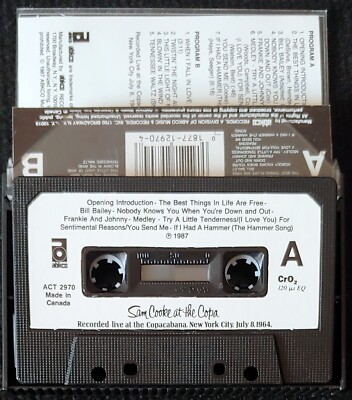 SAM COOKE – SAM COOKE AT THE COPA - CASSETTE | eBay