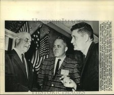1961 Press Photo Joe Foss & others of Air Force Association favor national alert