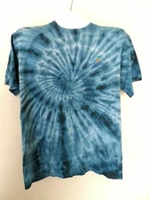 Sostanza Tie Dye Blue "Earth Culture" T-Shirt, Size: M  ()