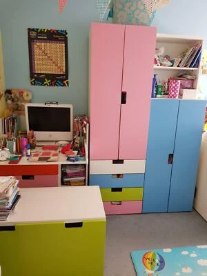 Ikea Wardrobe And Desk Combo 2 Wardrobes Desk Desks